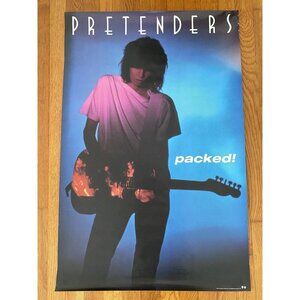 Pretenders Packed Original 1990 Record Store Promo Poster 23x35 Never Hung